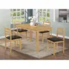 Buy Timeless Elegance: Natural Wood Dining Set, 4 from Furnituretta