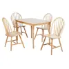 Buy Sutton Dining Set – Natural Finish (4-Seater) from Furnituretta
