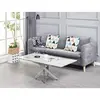 Buy Scimitar Marble Coffee Table – 100 cm Marble-Effect Top with Chrome Legs, 2 from Furnituretta