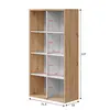 Buy Diss Artic White and Oak Short Bookshelf Unit, 8 from Furnituretta