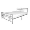 Buy Davina Single Metal Bed – Elegant Silver Frame from Furnituretta