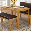 Buy Hamra Dining Table – Solid Rubberwood in Natural Oak (120 cm), 2 from Furnituretta