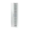Buy Grays Artic White Tall Shoe Cabinet 1 Mirrored Door 14-16 Pairs, Colour: White, 4 from Furnituretta