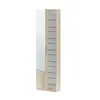 Buy Grays Oak Effect Tall Shoe Cabinet 1 Mirrored Door 14-16 Pairs, Colour: Oak, 4 from Furnituretta
