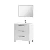 Buy Mole Bathroom Vanity Sink with Cupboard White Gloss, 2 from Furnituretta