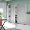 Buy Ross Narrow Universal Utility 1 Door Storage Cupboard Grey & White, 5 from Furnituretta