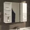 Buy Maldon 600mm White and Mirrored 2 Door Wall Mounted Bathroom Cabinet from Furnituretta