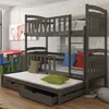 Buy Viki Bunk Bed Graphite: Space-Saving Sleep Solution for Kids, Colour: Graphite, Mattresses: Foam/Bonnell Mattresses, 5 from Furnituretta