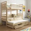 Buy Maximize Your Child's Room: Alan Bunk Bed Pine with Trundle & Storage, Colour: Pine, Mattresses: Foam Mattresses from Furnituretta