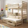 Buy Maximize Your Child's Room: Alan Bunk Bed Pine with Trundle & Storage, Colour: Pine, Mattresses: Foam Mattresses, 4 from Furnituretta