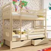 Buy Space-Saving Sleep & Storage: Gabi Bunk Bed Pine with Drawers, Colour: Pine, Mattresses: Foam Mattresses from Furnituretta