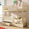 Buy Space-Saving Sleep & Storage: Gabi Bunk Bed Pine with Drawers, Colour: Pine, Mattresses: Foam/Bonnell Mattresses, 5 from Furnituretta