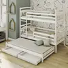 Buy Maximize Your Child's Room: Alan Bunk Bed with Trundle & Storage White Matt, Colour: White Matt, Mattresses: Foam/Bonnell Mattresses, 12 from Furnituretta
