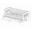 Buy Wooden Double Bed Amelka with Trundle and Storage, Colour: Pine, Mattreses: Foam/Bonnell Mattresses, 5 from Furnituretta