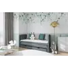 Buy Wooden Double Bed Amelka with Trundle and Storage, Colour: Graphite, Mattreses: Foam Mattresses, 8 from Furnituretta
