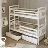 Buy Space-Saving Sleep & Storage: Gabi Bunk Bed White Matt with Drawers, Colour: White Matt, Mattresses: Foam Mattresses, 5 from Furnituretta