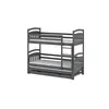 Buy Maximize Your Child's Room: Alan Bunk Bed Graphite with Trundle & Storage, Colour: Graphite, Mattresses: Foam/Bonnell Mattresses, 6 from Furnituretta