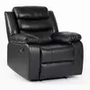 Buy Turin Recliner Leather Aire 1 Seater Black, Colour: Black, 5 from Furnituretta