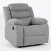 Buy Turin Recliner Fabric 1 Seater Grey, 3 from Furnituretta