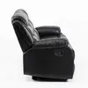 Buy Turin Recliner Leather Aire 3-Seater Black, Colour: Black, 5 from Furnituretta