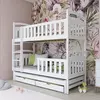 Buy Viki Bunk Bed White Matt: Space-Saving Sleep Solution for Kids, Colour: White Matt, Mattresses: Without Mattresses from Furnituretta