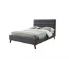 Buy Stylish & Functional: Mayfair Dark Grey Double Bed, Colour: Dark Grey, Size: 4ft 6/Double, Item Width: 152 from Furnituretta