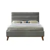Buy Stylish & Functional: Mayfair Light Grey Double Bed, Colour: Light Grey, Size: 4ft 6/Double, Item Width: 152, 3 from Furnituretta