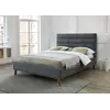 Buy Stylish & Functional: Mayfair Dark Grey Double Bed, Colour: Dark Grey, Size: 4ft 6/Double, Item Width: 152, 5 from Furnituretta