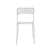 Buy Furnituretta Pavia: Set of 10 White Plastic Chairs with Metal Legs, 6 from Furnituretta