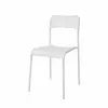 Buy Furnituretta Pavia: Set of 10 White Plastic Chairs with Metal Legs from Furnituretta