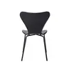 Buy Sienna Plastic Chairs: Stylish & Stackable (Black & Metal), Colour: Black, 7 from Furnituretta