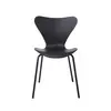 Buy Sienna Plastic Chairs: Stylish & Stackable (Black & Metal), Colour: Black, 4 from Furnituretta