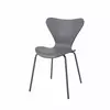 Buy Sienna Plastic Chairs: Stylish & Stackable (Grey & Metal), Colour: Grey from Furnituretta