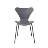 Buy Sienna Plastic Chairs: Stylish & Stackable (Grey & Metal), Colour: Grey, 4 from Furnituretta