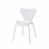Buy Sienna Plastic Chairs: Stylish & Stackable (White & Metal), Colour: White from Furnituretta