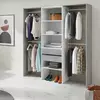 Buy Goole Large Concrete Grey and White Open-Door Wardrobe: A Stylish and Spacious Choice from Furnituretta