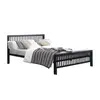 Buy Meridian Metal Bed Frame: Sleek & Durable, Colour: Charcoal Black, Size: 5ft/King , Item Width: 153.5, 2 from Furnituretta