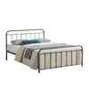 Buy Miami Grey Metal Double Bed Frame: Sleek & Durable, Colour: Grey, Size: 4ft 6/Double, Item Width: 139 from Furnituretta
