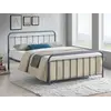 Buy Miami Grey Metal King Size Bed Frame: Sleek & Durable, Colour: Grey, Size: 5ft/King , Item Width: 154, 5 from Furnituretta