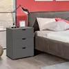 Buy Kinross Bedside Table: Sleek & Functional Design, Colour: Grey from Furnituretta