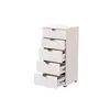 Buy Modern Chest for Small Spaces: Kinross 5 Drawer, Colour: White, 4 from Furnituretta