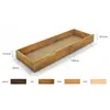 Buy Handcrafted Underbed Storage Drawer Pine – Smooth Sliding with Hand Grooves 150cm, Colour: Pine, Item Width: 150 - 3/4 size, 5 from Furnituretta