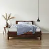 Buy Alva (F3) Handmade Wooden Bed Frame Walnut – High Headboard & Rustic Style Single, Colour: Walnut, Bed Size: Single (3ft) from Furnituretta