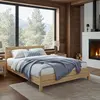 Buy Alva (F3) Handmade Wooden Bed Frame Pine – High Headboard & Rustic Style Single, Colour: Pine, Bed Size: Single (3ft), 6 from Furnituretta
