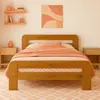 Buy Nordic Sky (F2) Handmade Wooden Bed Frame Oak Finish – Small Double in Solid Pine, Colour: Oak, Bed Size: Small Double (4ft), 8 from Furnituretta