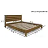 Buy Shibui (F15) Handmade Wooden Bed Frame Alder Finish– Minimalist Japanese Elegance Super King, Colour: Alder, Bed Size: Super King (6ft), 6 from Furnituretta