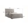 Buy Nevada Double Bed: Sleek & Comfortable, Colour: Sand, Size: 4ft 6/Double, Item Width: 160, 3 from Furnituretta
