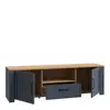 Buy Bohol TV Unit – Riviera Oak & Navy | LED-Lit Modern TV Stand with Storage, 2 from Furnituretta