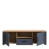 Buy Bohol TV Unit – Riviera Oak & Navy | LED-Lit Modern TV Stand with Storage, 3 from Furnituretta