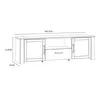 Buy Bohol TV Unit – Riviera Oak & Navy | LED-Lit Modern TV Stand with Storage, 8 from Furnituretta